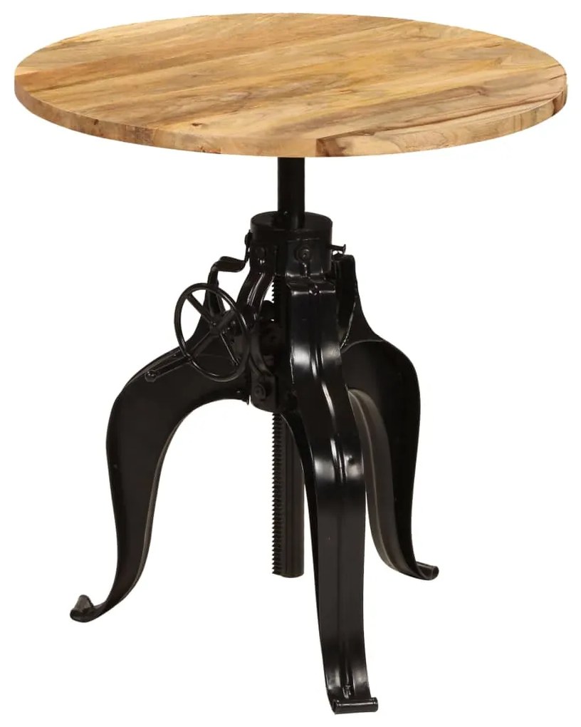 vidaXL Mesa de bar em madeira mangueira maciça 75x(76-110) cm