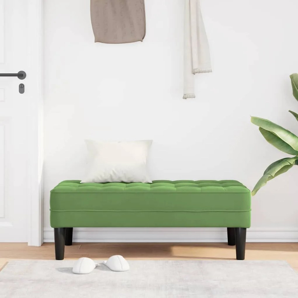 Banco Verde Claro 113x57x39 cm Veludo