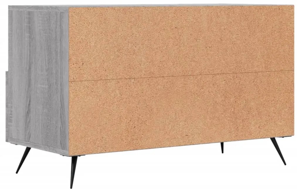 Móvel de TV 80x36x50 cm derivados de madeira cinzento sonoma