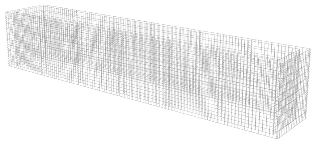 Canteiro elevado/cesto gabião 540x90x100 cm aço galvanizado