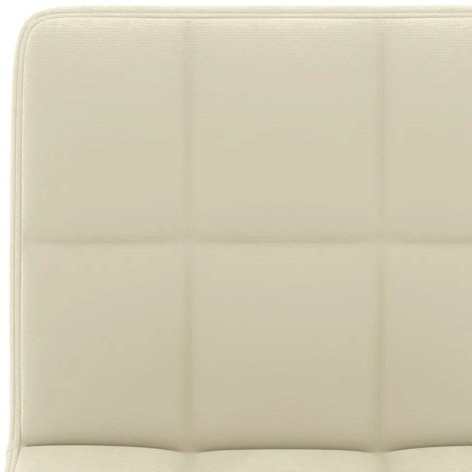 Bancos de bar 2 pcs veludo creme