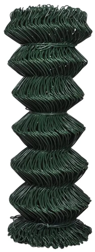 Cerca de arame 1x15 m aço verde
