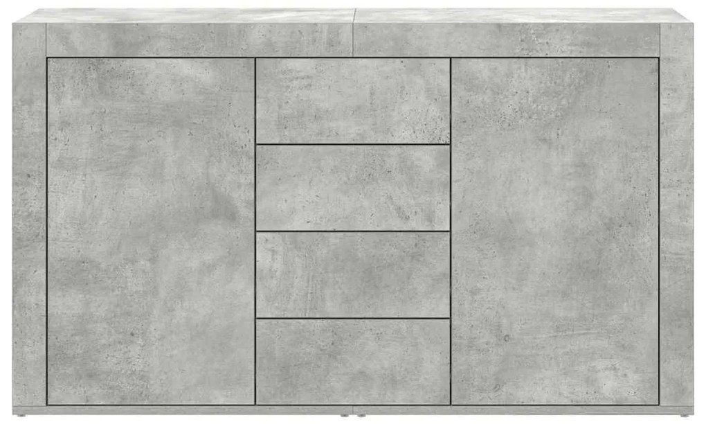 Aparador vidaXL Cinza Concreto Madeira Engenheirada 120 x 36 x 69 cm