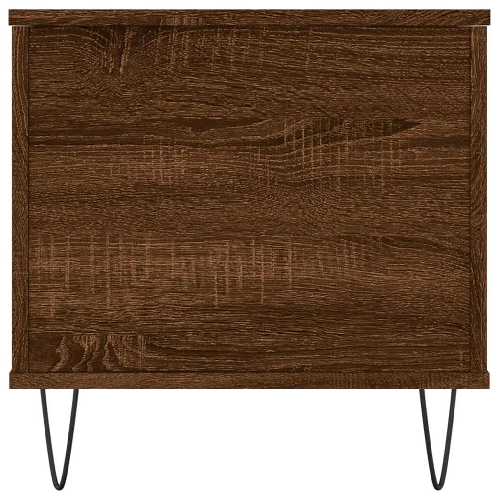 Mesa centro 90x44,5x45 cm derivados madeira carvalho castanho