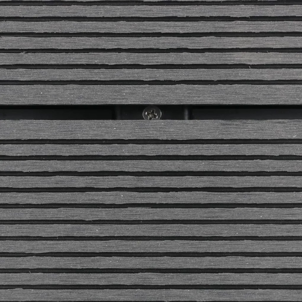 Base chuveiro p/ exterior 110x62 cm WPC aço inoxidável cinzento
