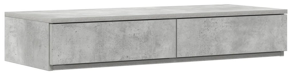 Cama com Arrumação Cinza Concreto 100x200 cm