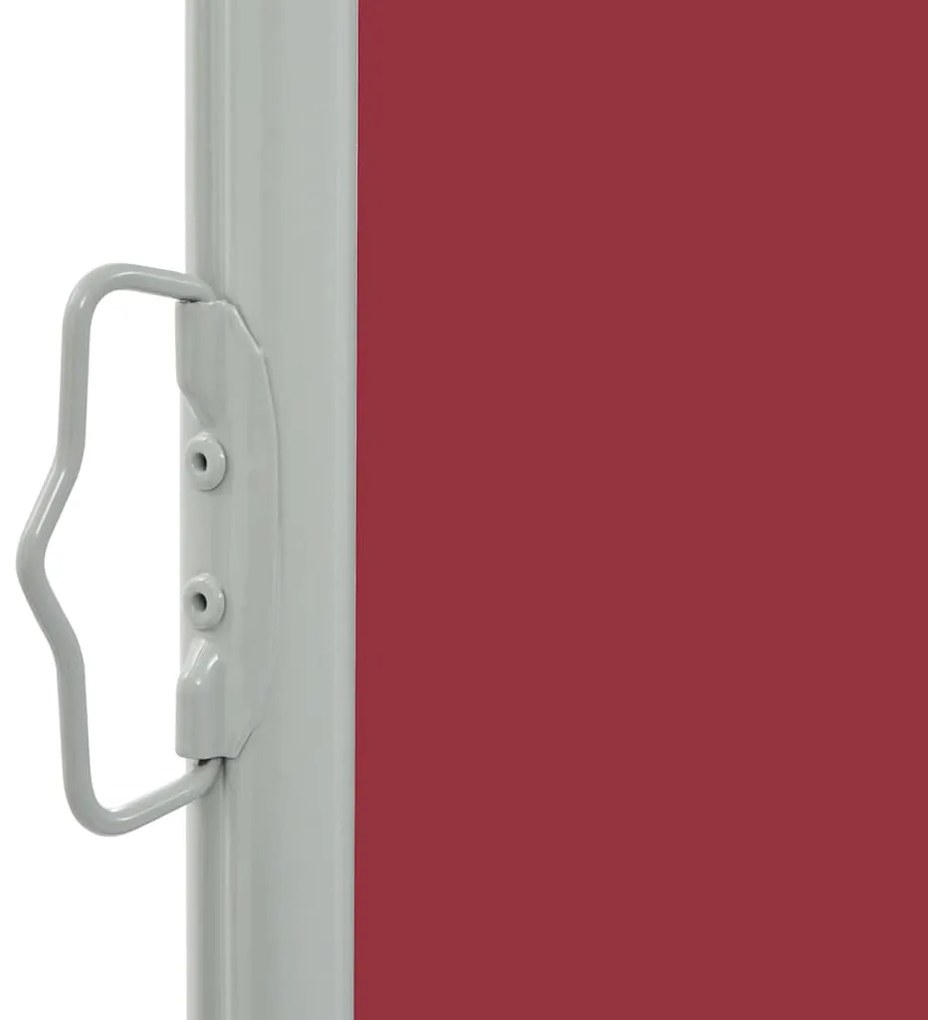 Toldo lateral retrátil para pátio 160x300 cm vermelho