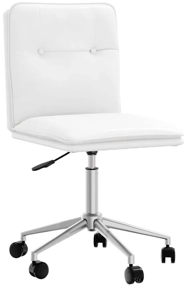 Cadeiras de jantar 6 pcs couro artificial branco