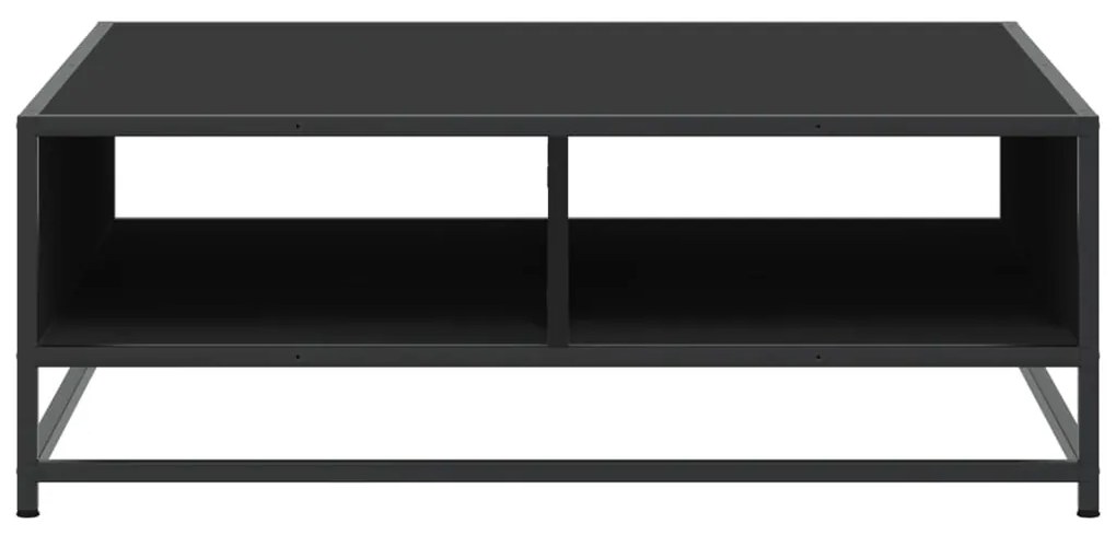 Mesa de centro 80x80x30 cm derivados de madeira/metal preto