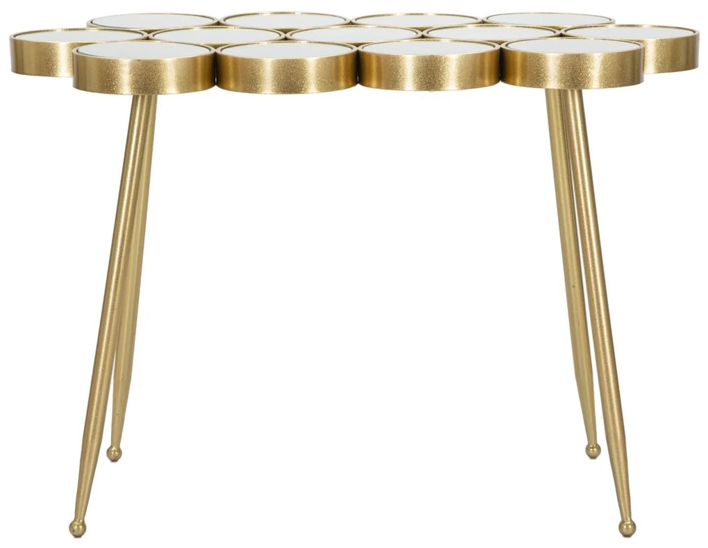 MESA CONSOLA BUTTLE 100X55X70 CM DOURADO