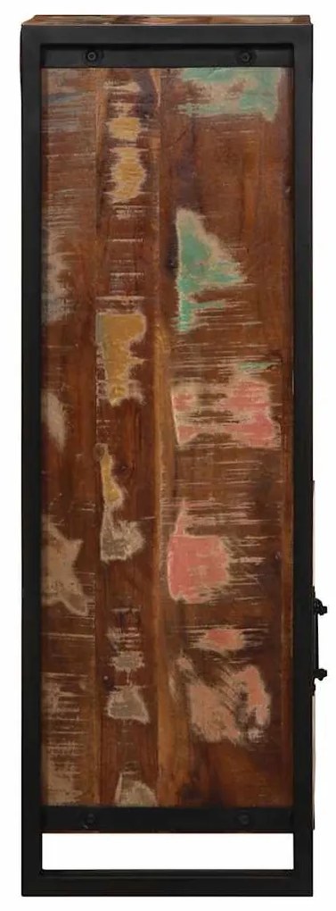 Armário de casa de banho 40x30x90 cm madeira recuperada maciça