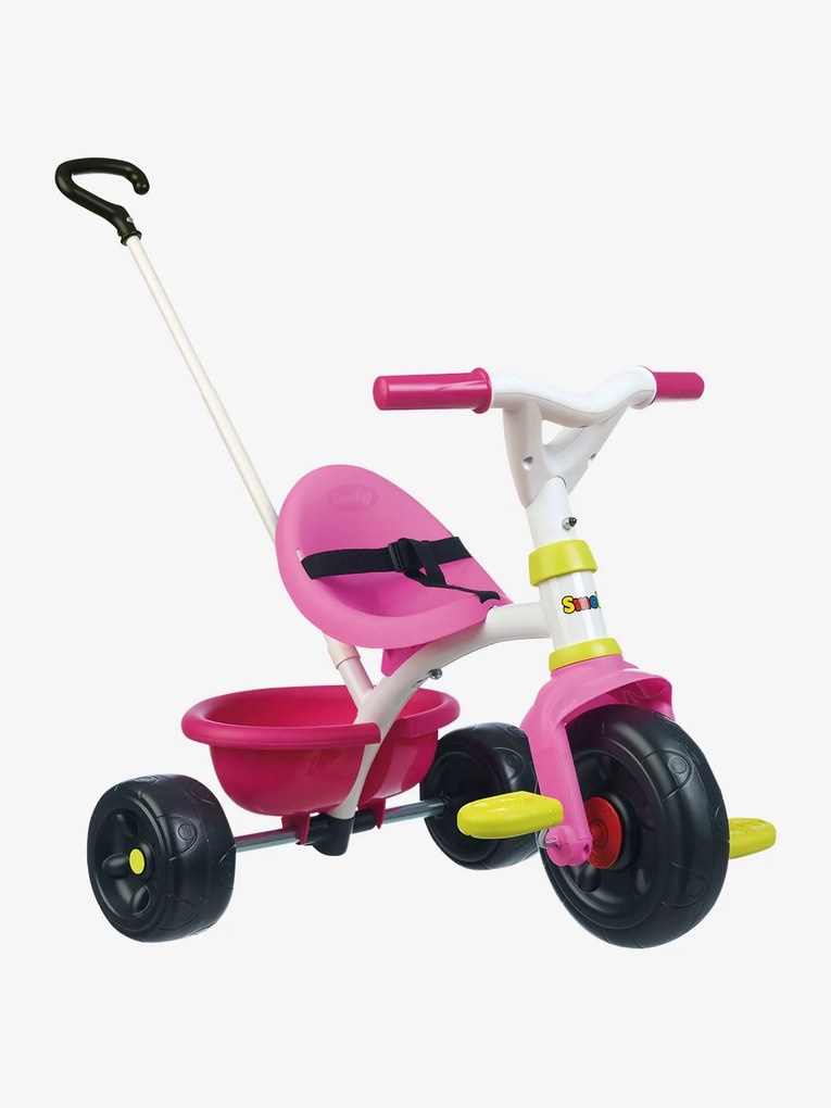 Triciclo Be Fun SMOBY rosa vivo liso com motivo