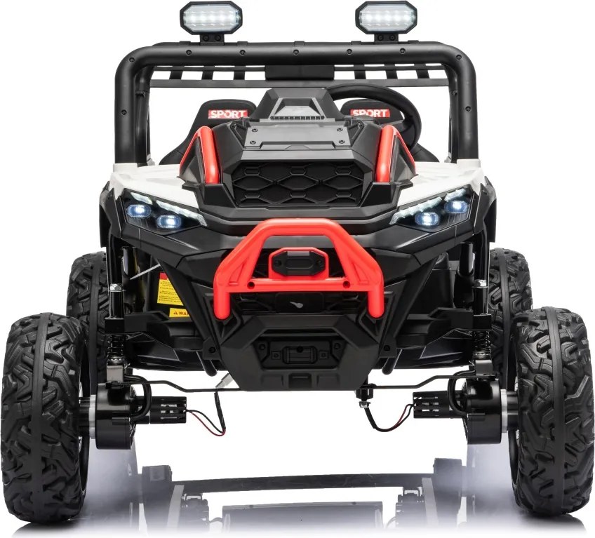 Carro elétrico para Crianças 3 a 8 anos, 12V 4x4 Buggy Sport OUTLAND, Rodas de espuma EVA, Controle remoto Branco
