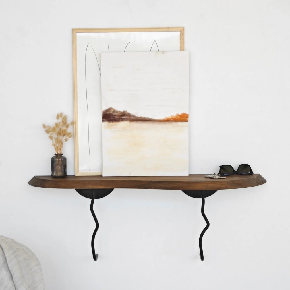 Prateleira de Parede Lierre – Preto Nogueira – 99 cm x 22 cm