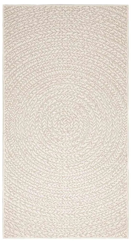 Tapete ZIZUR creme 80x150cm aspeto de juta interior e exterior