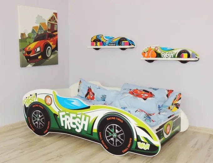 CAMA INFANTIL CRIANÇAS OFERTA COLCHÃO ESPUMA 160 x 80 - FORMULA 1 FRESH VERDE