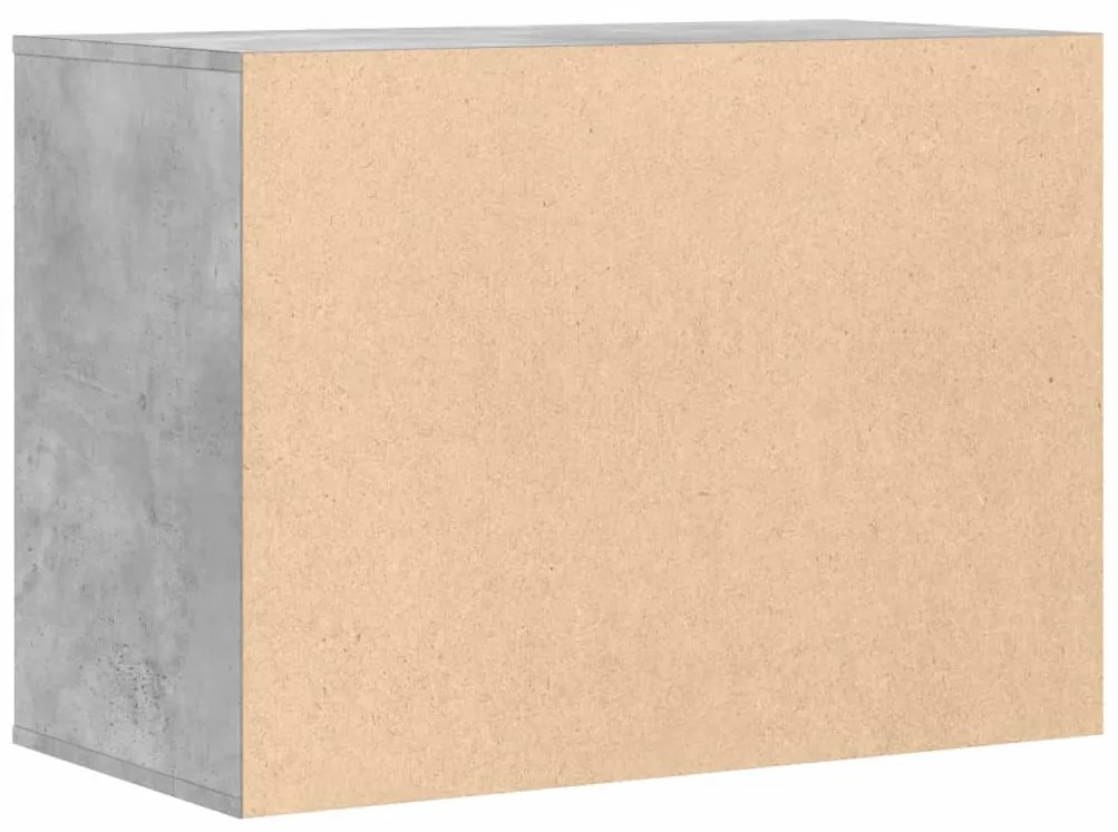 Cómoda com 3 Gavetas - 80x41x58 cm - derivados de madeira - cinzento c
