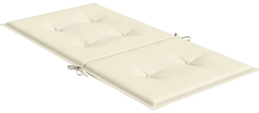 Almofadões lombares p/ cadeiras de jardim 6pcs oxford creme