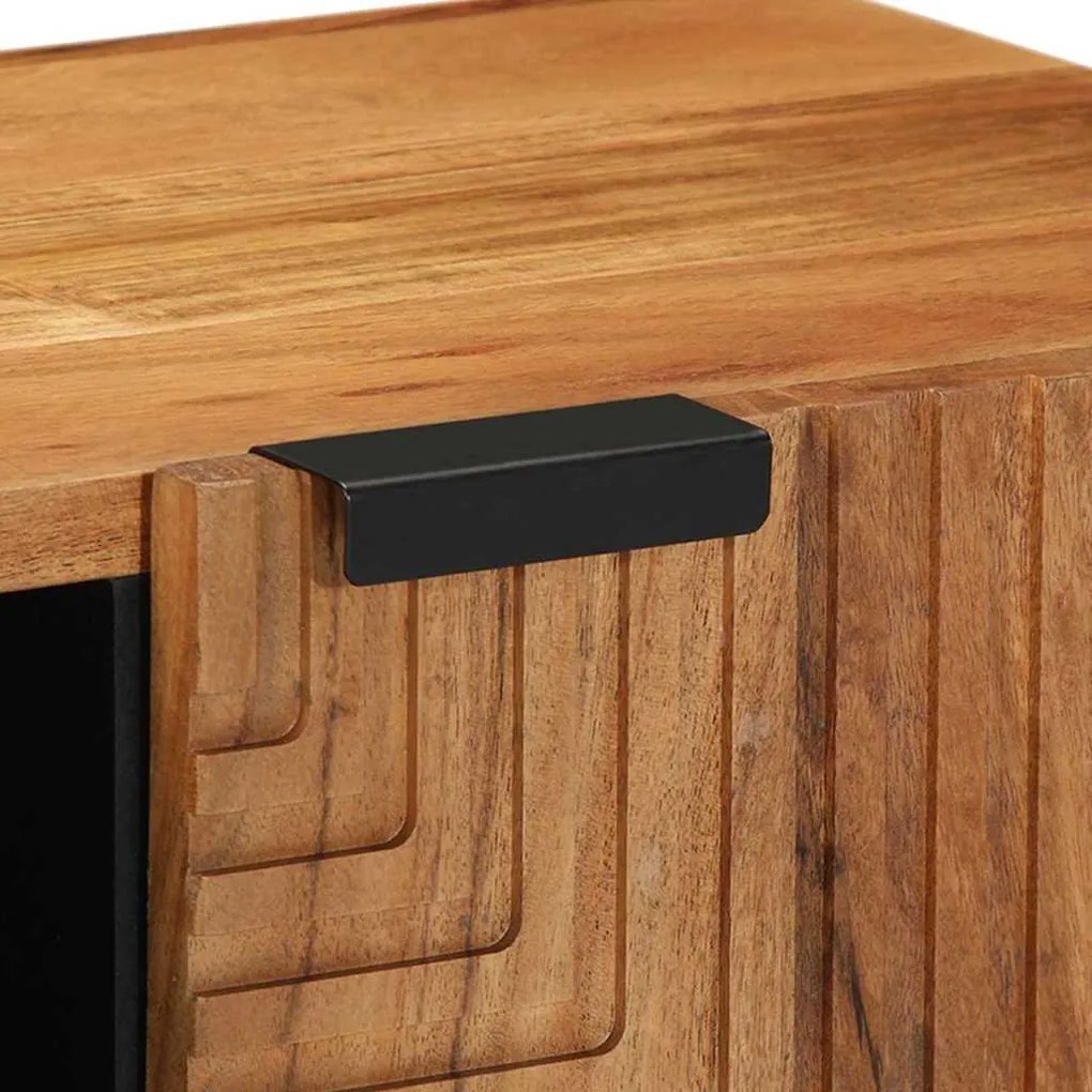 Armário para TV vidaXL 80x31,5x46 cm Madeira Sólida de Acácia