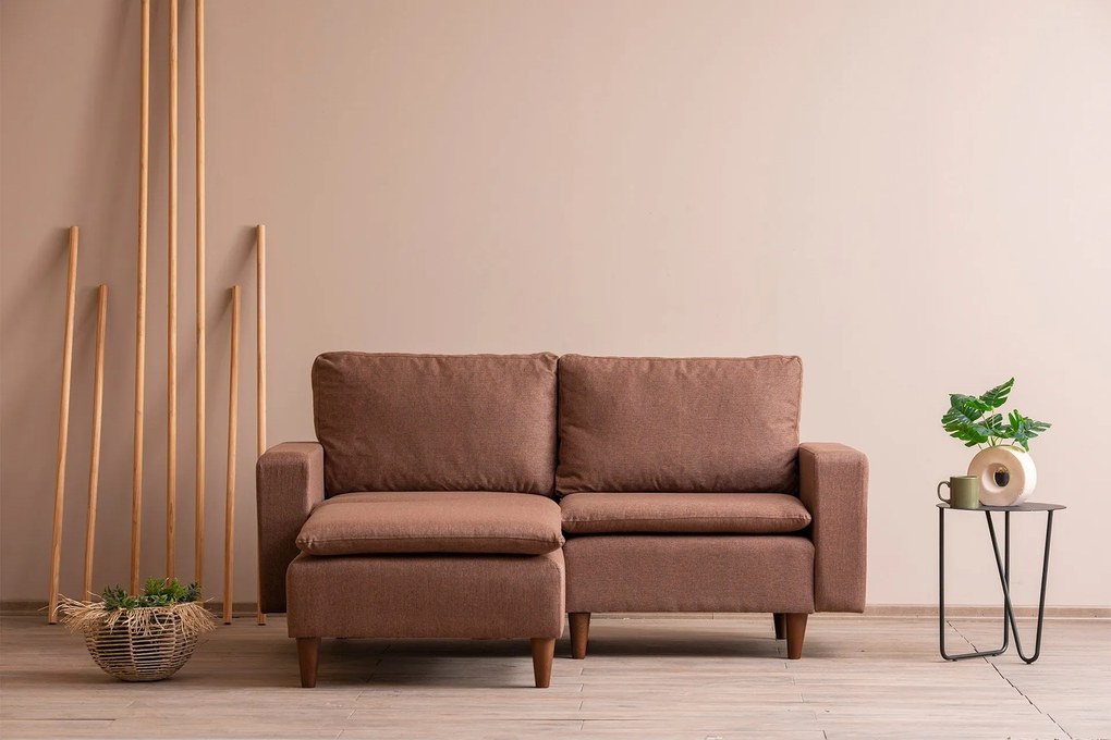 Sofá de Canto Lungo – Castanho Claro – 180 cm