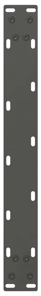Pés para mesa de centro antracite 2 peças 70x(42-43) cm aço