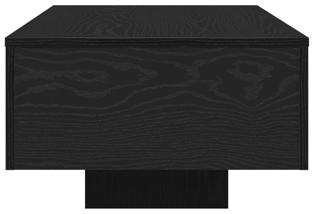 Mesa de Centro vidaXL Preto Carvalho 100x30x36,5 cm Madeira Engenharia