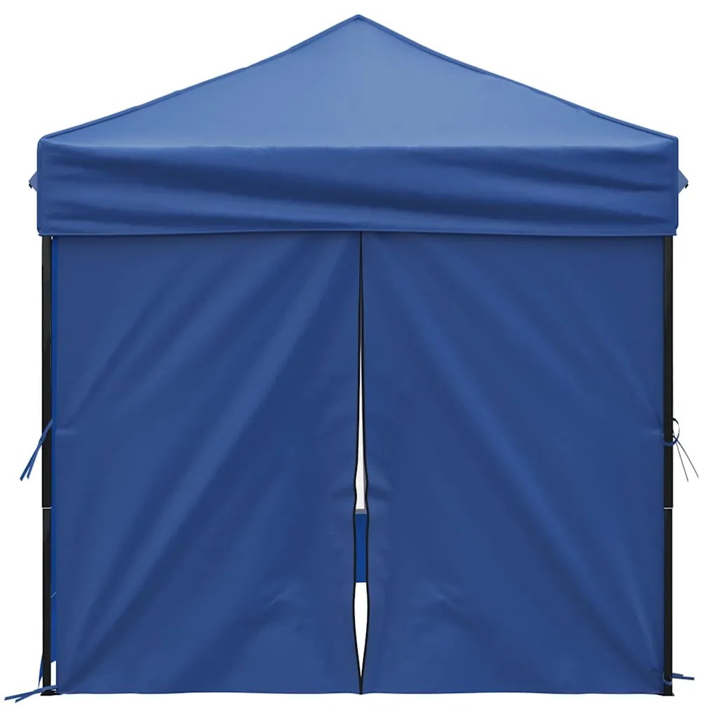 Tenda para festas dobrável com paredes laterais 2x2 m azul