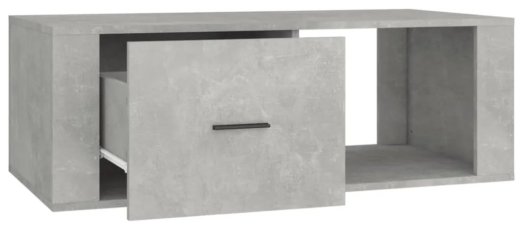 Mesa de centro 100x50,5x35 cm derivados madeira cinza cimento