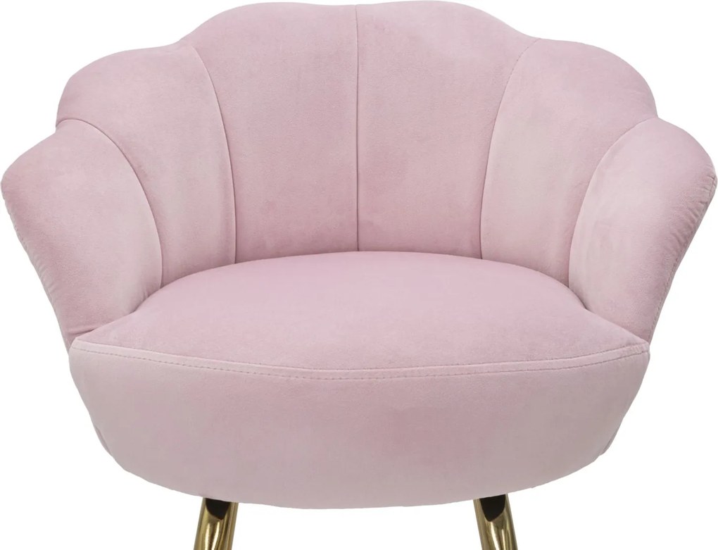 BANCO DE BAR VIENNA 55X53X110 CM ROSA E DOURADO