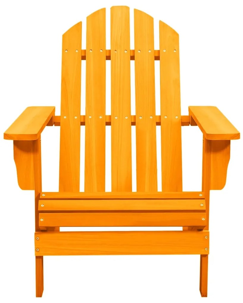 Cadeira Adirondack para jardim abeto maciço laranja