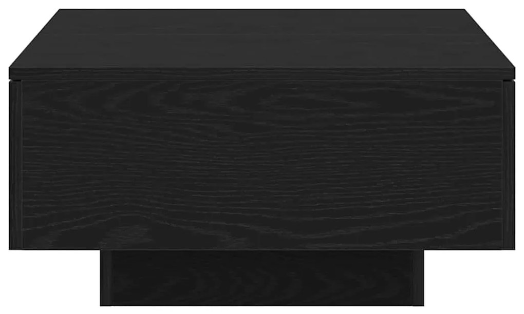 Mesa de Centro vidaXL em Madeira de Carvalho Preto 90x60x31 cm