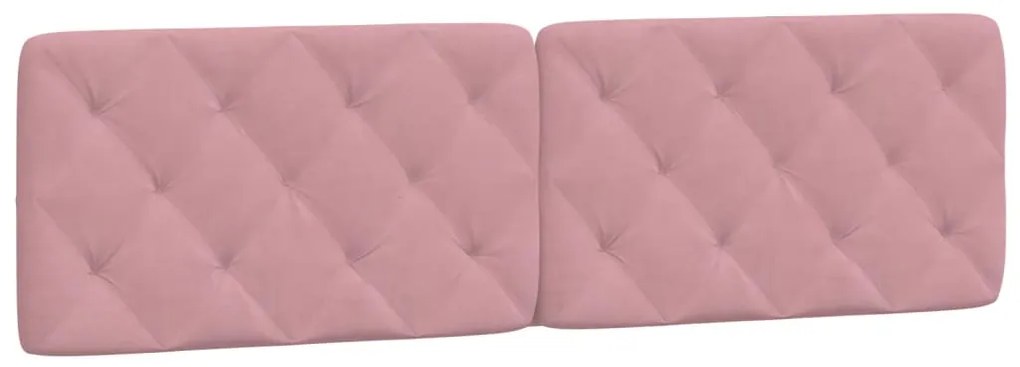 Cama com colchão 180x200 cm veludo rosa