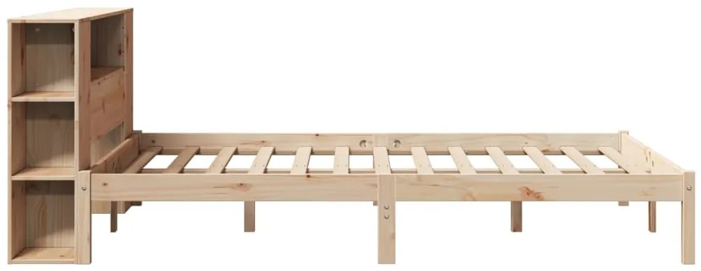 Cama com estante sem colchão 160x200 cm pinho maciço