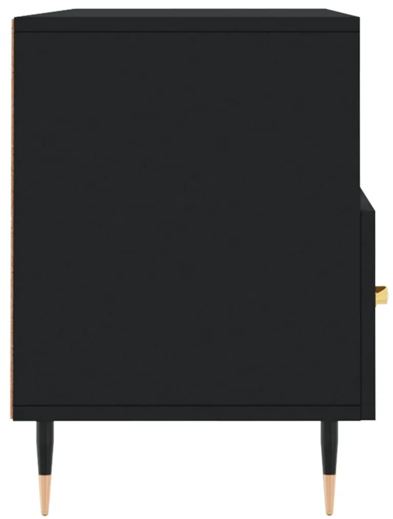 Móvel de TV 102x36x50 cm derivados de madeira preto