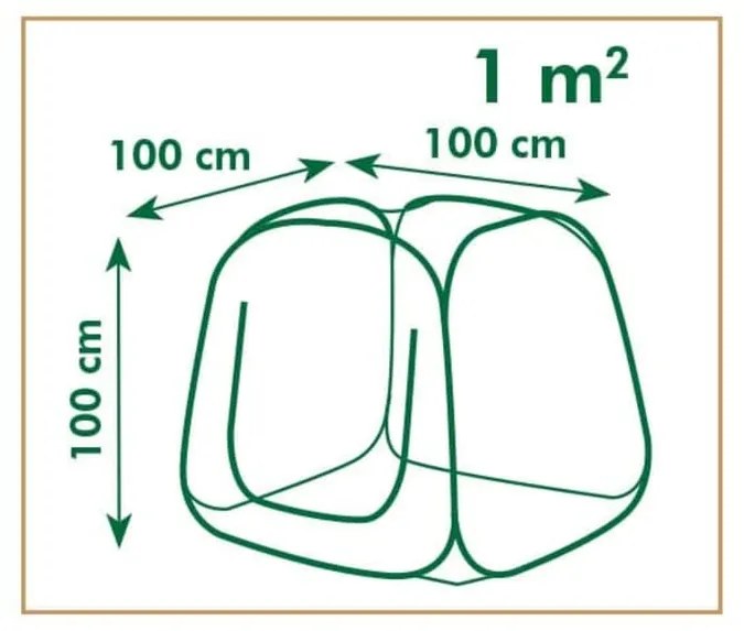 Estufa pop-up 100 x 100 x 100 cm 6020409
