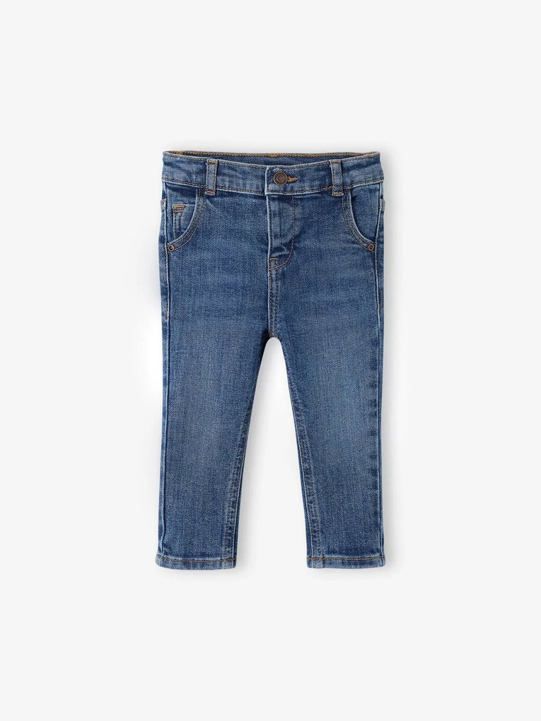 Agora -15%: Jeans para bebé, com corte direito, BASICS stone