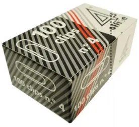 Clips Nº 4 4Office em Metal – Caixa de 100 Unidades