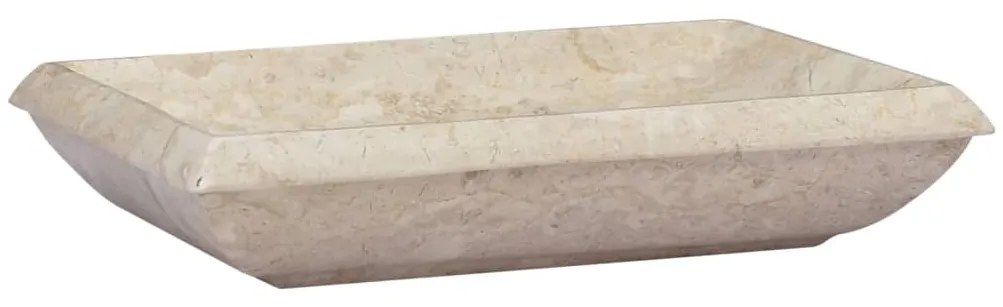 Lavatório 50x35x10 cm mármore cor creme