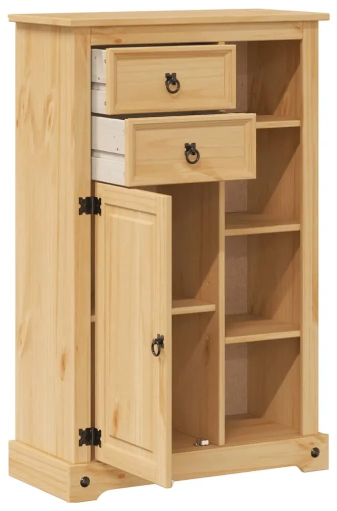 Móvel de WC Corona 70x33x110 cm madeira de pinho maciça