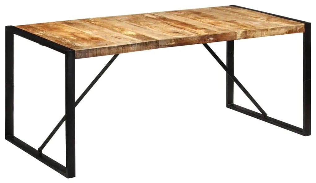 Mesa de jantar 175x90x76 cm madeira de mangueira maciça áspera