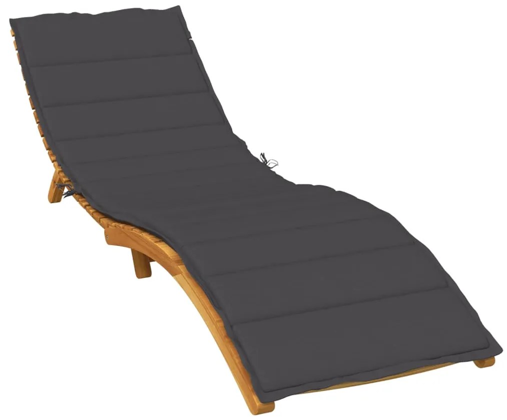 vidaXL Almofadão para espreguiçadeira 200x50x4cm mesclado tecido