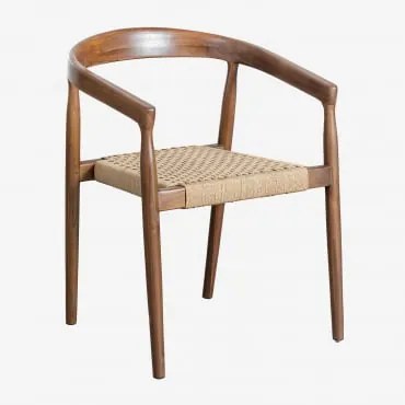 Conjunto De 2 Cadeiras De Jantar Em Madeira De Teca Visby Design Madeira De Teca - Sklum