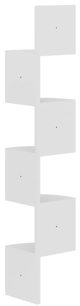 Estante de canto p/ parede derivados de madeira branco