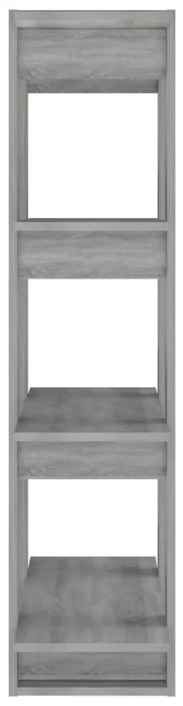 Estante/divisória 80x30x123,5 cm cor sonoma cinza