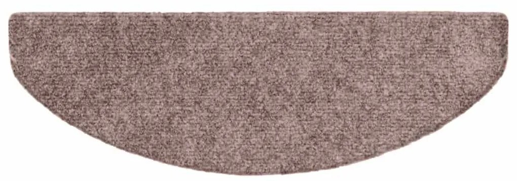 Tapetes de escada autoadesivos 30 pcs 65x21x4 cm creme