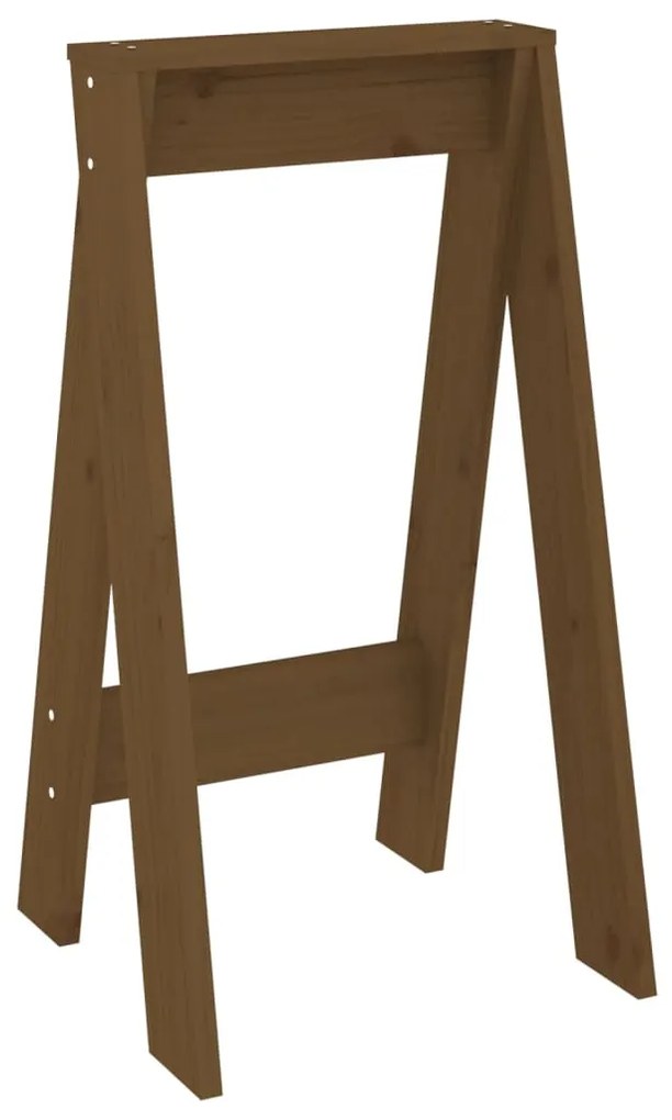 Bancos 2 pcs 40x40x75 cm pinho maciço castanho-mel