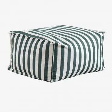 Puff Retangular 75x65 Cm Em Tecido Sandel Verde Selva - Sklum