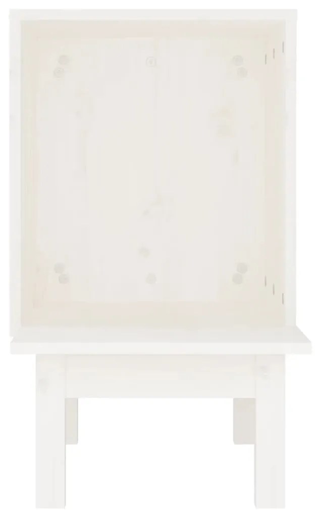 Ninho para gatos 60x36x60 cm pinho maciço branco