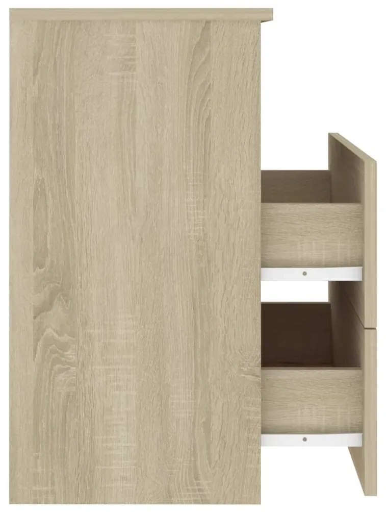 Mesa de cabeceira 50x32x60 cm cor carvalho sonoma
