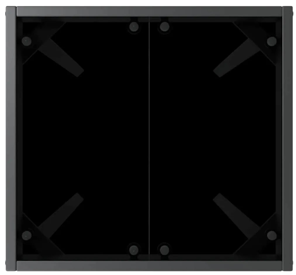 Espreguiçadeira 2 pcs Preto 40 x 40 x 40.5 cm Rattan Sintético